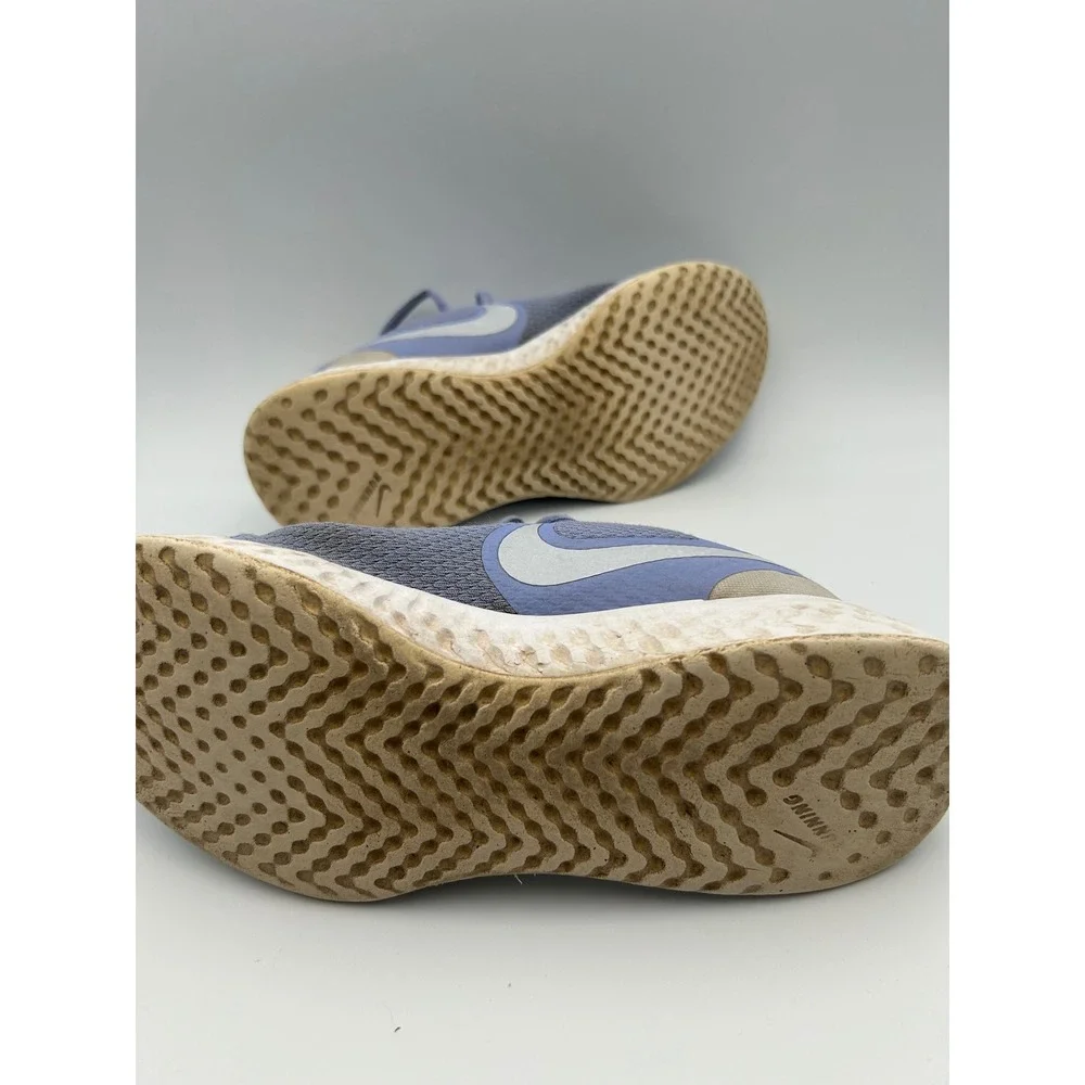 Nike Revolution 5 Purple Grey Running Shoes BQ5671-500 Kids Size 5Y Womens 6.5